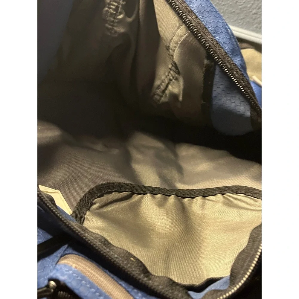 JanSport Blue‎ Honeycomb Ripstop Backpack Multi-Compartment School Bag Black